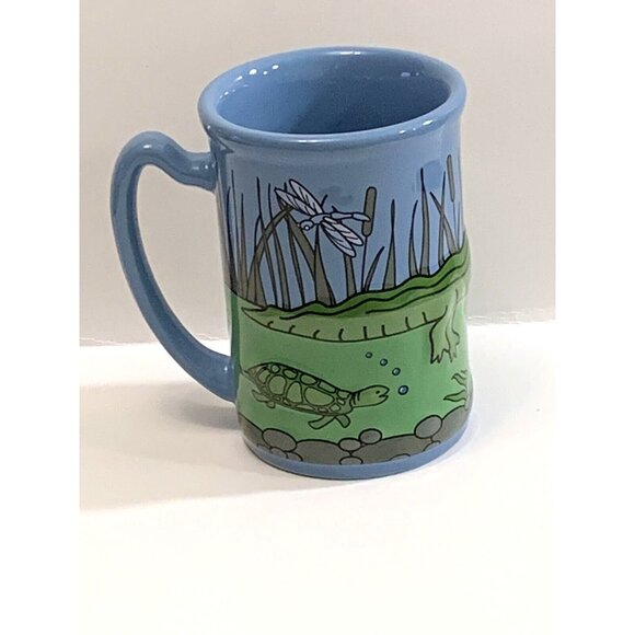 Hilton Head Island Souvenir Mug Cup 3D Turtle Fish Alligator Crocodile Water - Picture 2 of 10